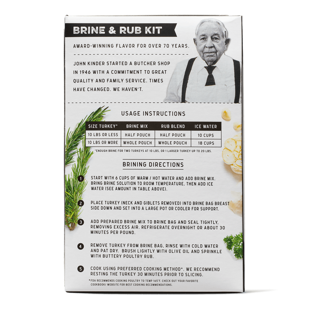 Butcher's Brine & Rub Kit