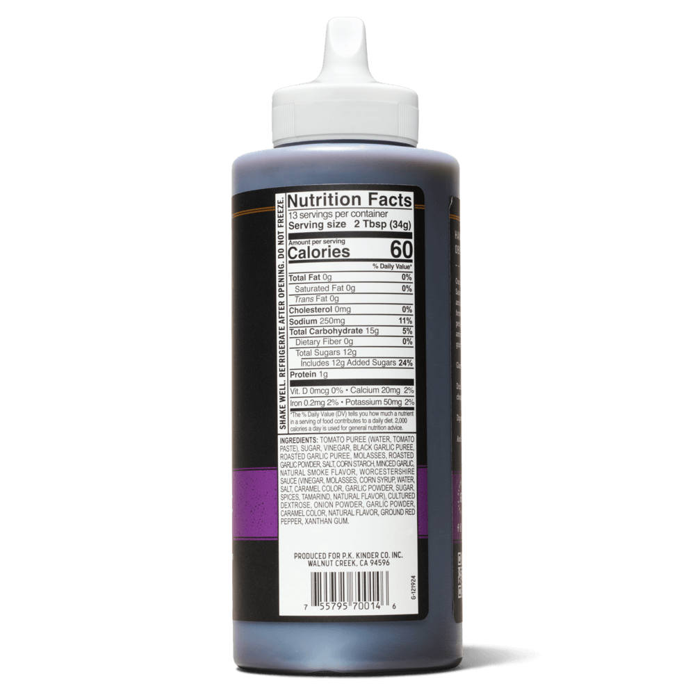 Black Garlic Gold Label BBQ Sauce