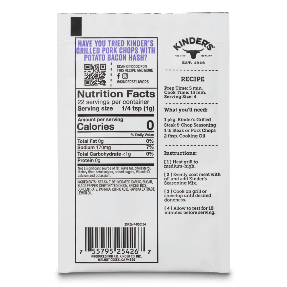 Grilled Steak & Chop Grilling Seasoning