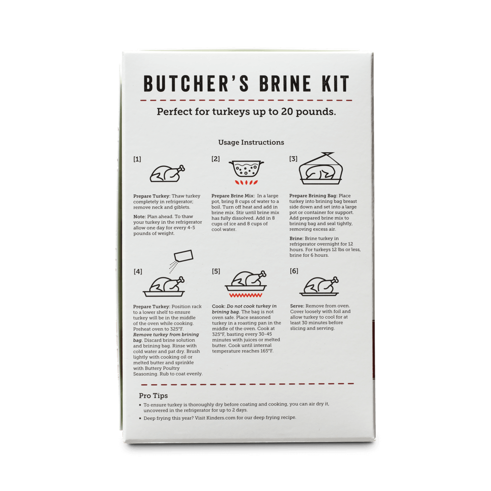 Organic Buttery Poultry Blend Butcher's Brine Kit